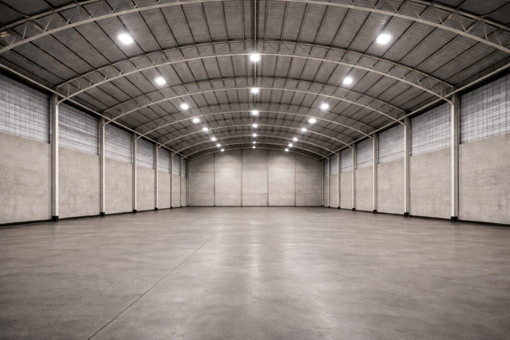 techo parabolico metalico instalado en Peru